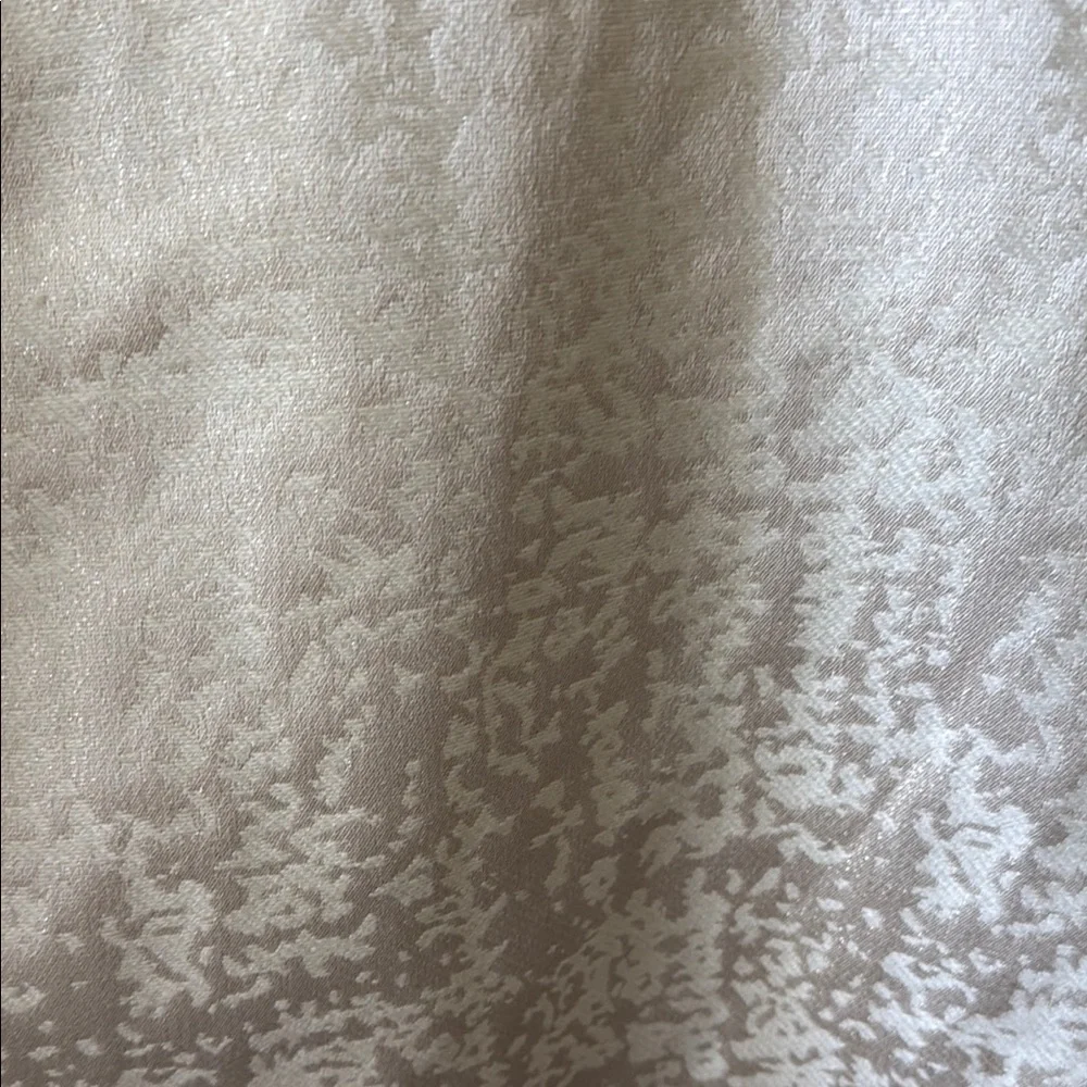 Eliza J Cream A-Line Dress with Embellished Mock Neck - Picture 3 of 4